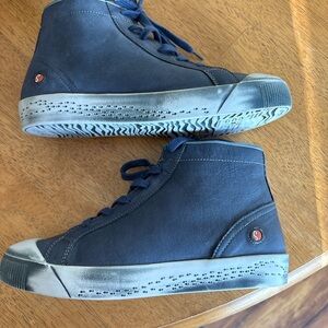 Softino by Fly London Dark Blue High-Top Sneakers